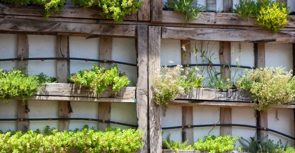 Ideias de Jardim pequeno pallets