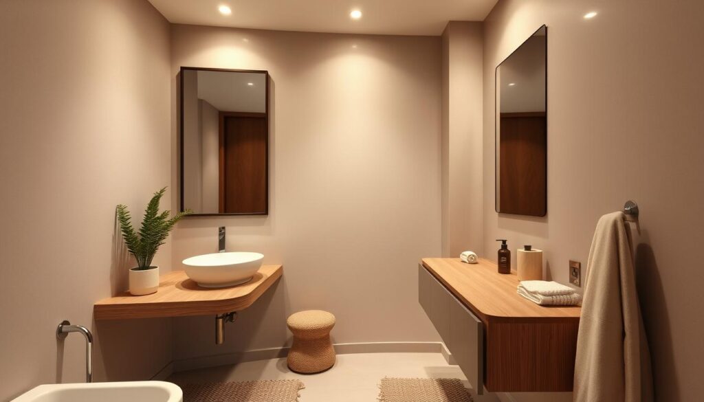 Decoração de Banheiro Pequeno: 5 Ideias Práticas e Funcionais 9 decoração de banheiro pequeno