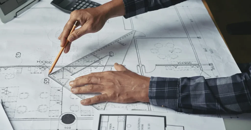 planta pronta de construção