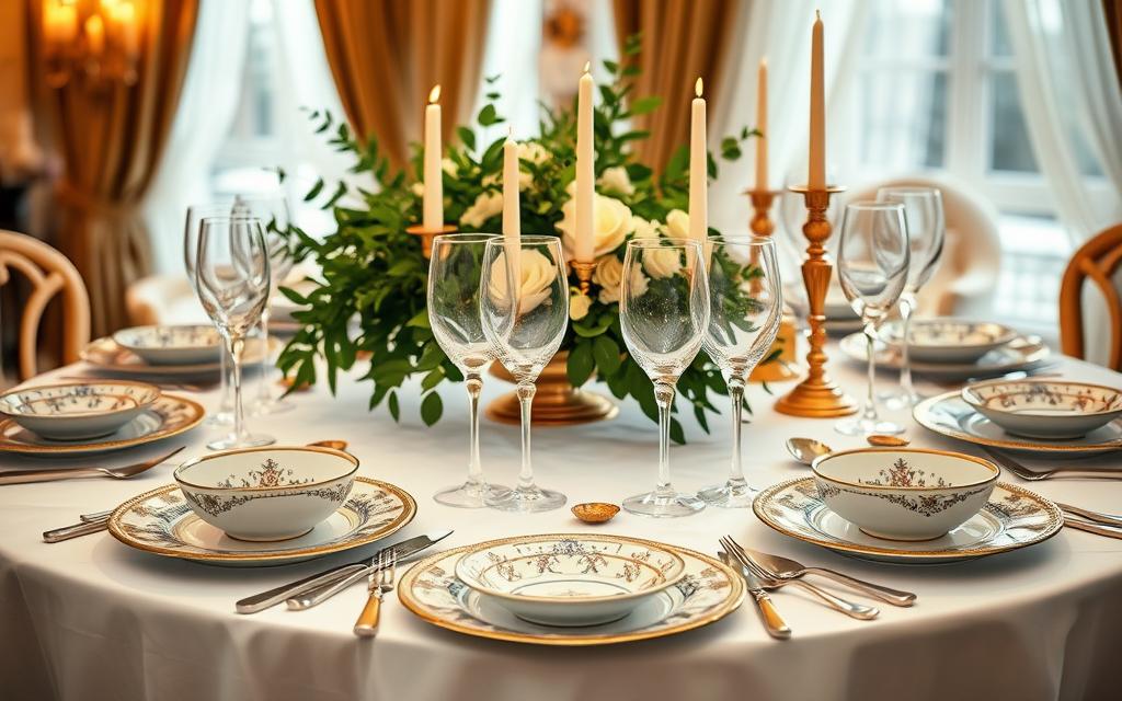 mesa posta elegante