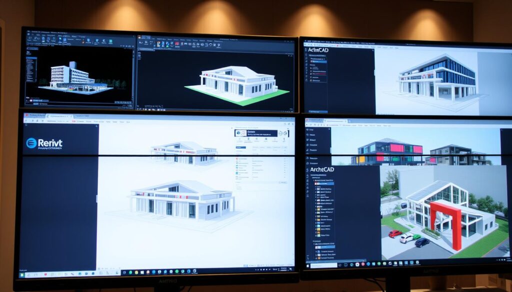 Comparação entre diferentes softwares de arquitetura para as melhores especializações em arquitetura