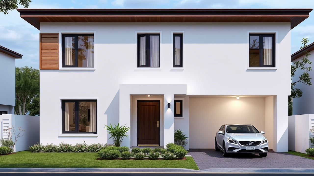 Planta de Casa com 3 Quartos e 1 Suíte