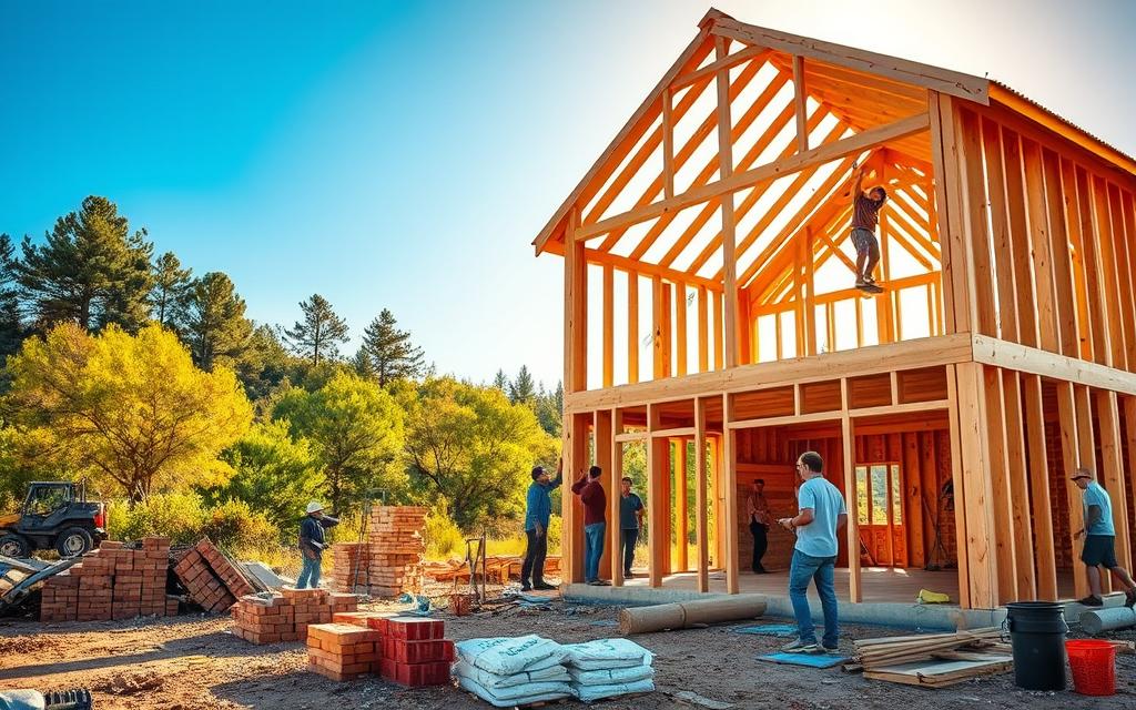 como economizar na construção de casas