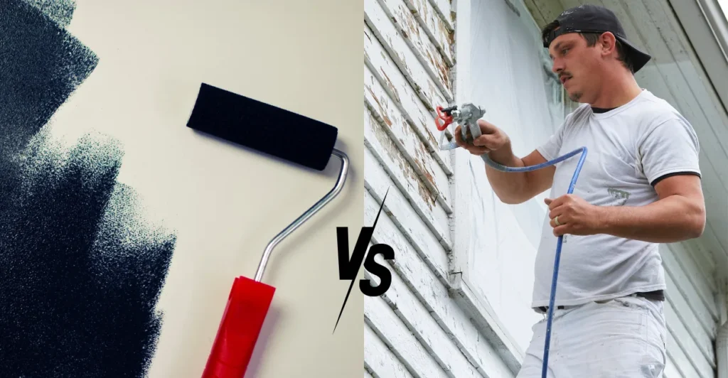 O que gasta mais tinta, rolo ou airless