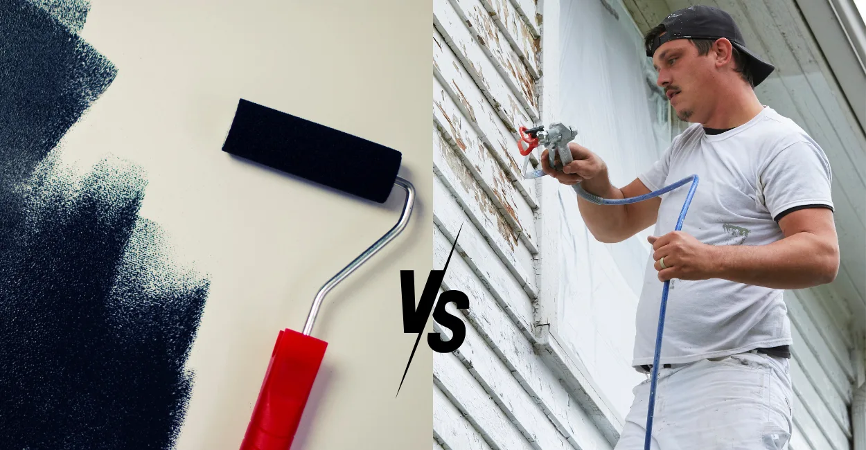 O que gasta mais tinta, rolo ou airless