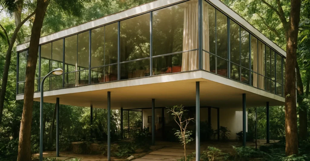 casas diferentes A Casa de Vidro de Lina Bo Bardi