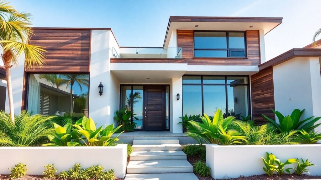 Fachada para Casa de Praia. 1 Fachada para Casa de Praia