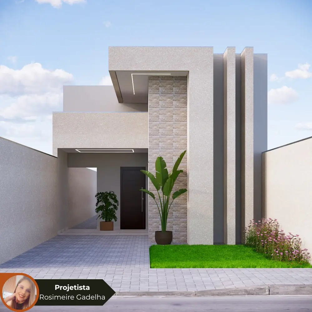 Projetos de Planta de Casas: Seu Guia Completo 3 Projetos de Planta de Casas 2 Quartos 1 Suíte _ RG-005