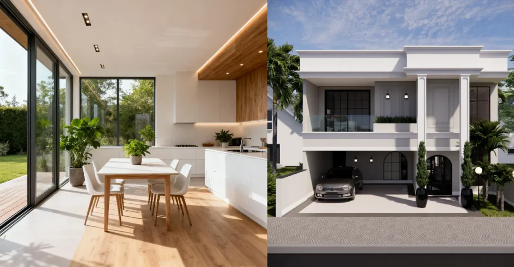 Plantas De Casas Com Varanda Gourmet e 4 Quartos: Lazer E Sofisticação No Cotidiano 3 Plantas De Casas Com Varanda Gourmet e 4 Quartos